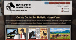 Desktop Screenshot of holistichorsekeeping.com